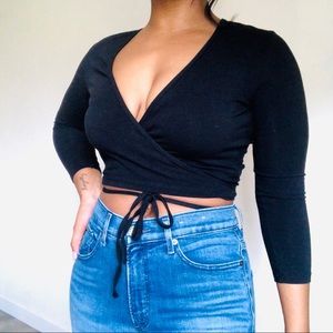 American Apparel Black Juilliard Top